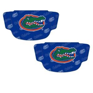 Florida Gators Face Mask Covering 2-Pack Lot Blue Team Logo NCAA New